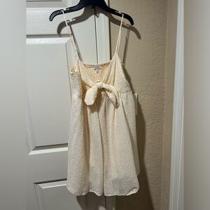 Cream Bow Tie Dress!